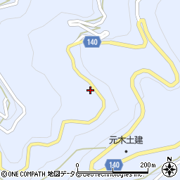 徳島県三好市井川町井内西4280周辺の地図