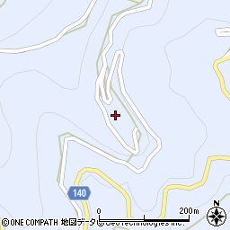 徳島県三好市井川町井内西4219周辺の地図