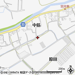 徳島県徳島市多家良町中筋24周辺の地図