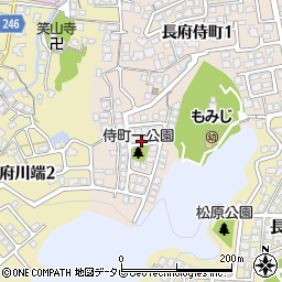 山口県下関市長府侍町1丁目12-6周辺の地図