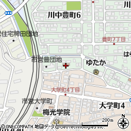 下関市　ゆたか児童館周辺の地図