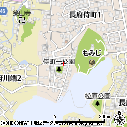 山口県下関市長府侍町1丁目12-5周辺の地図