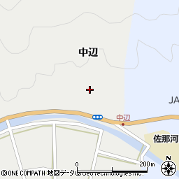 徳島県名東郡佐那河内村上中辺周辺の地図