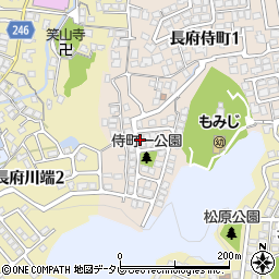 山口県下関市長府侍町1丁目12-11周辺の地図