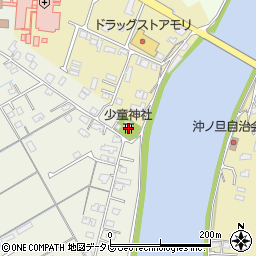 少童神社周辺の地図