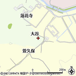 徳島県小松島市新居見町大谷周辺の地図