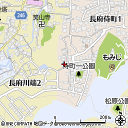 山口県下関市長府侍町1丁目4-21周辺の地図