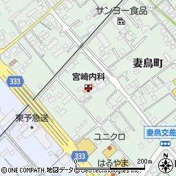 宮崎内科周辺の地図