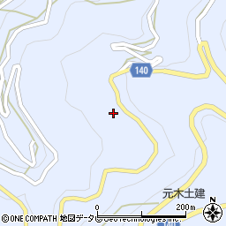 徳島県三好市井川町井内西4191周辺の地図