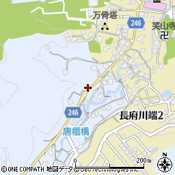山口県下関市豊浦村周辺の地図