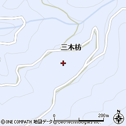 徳島県美馬郡つるぎ町貞光三木枋106周辺の地図