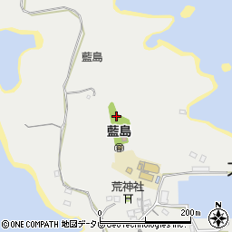 藍島公園周辺の地図