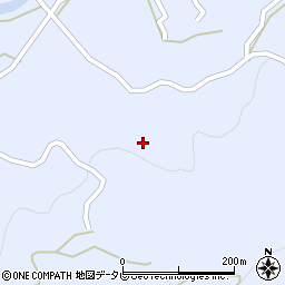 徳島県佐那河内村（名東郡）下（龍渕）周辺の地図