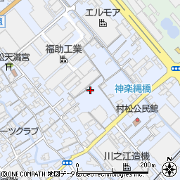 愛媛県四国中央市村松町周辺の地図