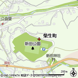 愛媛県四国中央市柴生町周辺の地図