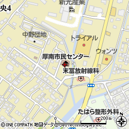 宇部市厚南市民センター周辺の地図