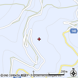 徳島県三好市井川町井内西4254周辺の地図