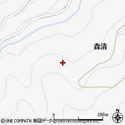 徳島県三好郡東みよし町西庄国政周辺の地図