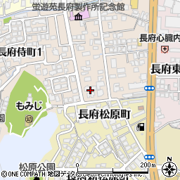 山口県下関市長府侍町2丁目5-19周辺の地図