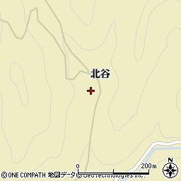 徳島県三好市池田町漆川北谷173周辺の地図