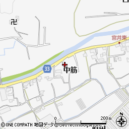 徳島県徳島市多家良町中筋108周辺の地図