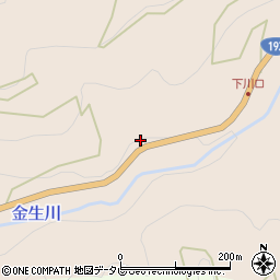 愛媛県四国中央市川滝町下山1420周辺の地図