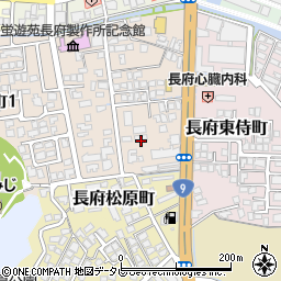 山口県下関市長府侍町2丁目4-29周辺の地図