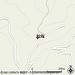 徳島県名西郡神山町下分松坂周辺の地図