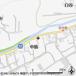 徳島県徳島市多家良町中筋93周辺の地図