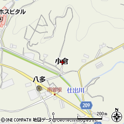 徳島県徳島市八多町小倉周辺の地図