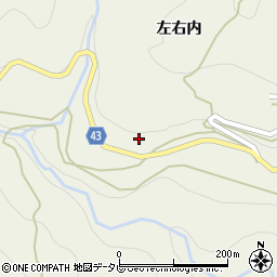 徳島県神山町（名西郡）下分（左右内）周辺の地図