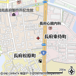 山口県下関市長府侍町2丁目4-6周辺の地図