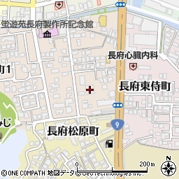 山口県下関市長府侍町2丁目4-32周辺の地図