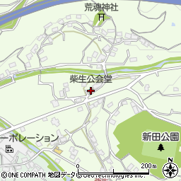 柴生公会堂周辺の地図