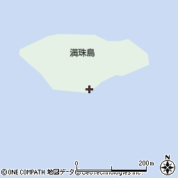 満珠島灯台周辺の地図