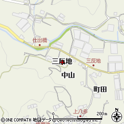 徳島県徳島市八多町三反地周辺の地図