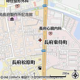 山口県下関市長府侍町2丁目4-45周辺の地図