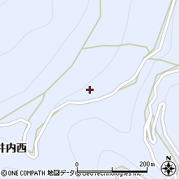 徳島県三好市井川町井内西3818周辺の地図