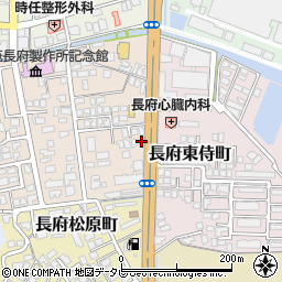 山口県下関市長府侍町2丁目4-4周辺の地図