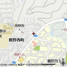 熊野壱番館周辺の地図