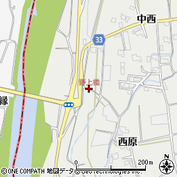野上橋周辺の地図