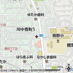 有限会社ライフクリーニング　川中豊町店周辺の地図