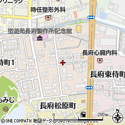 山口県下関市長府侍町2丁目3-22周辺の地図