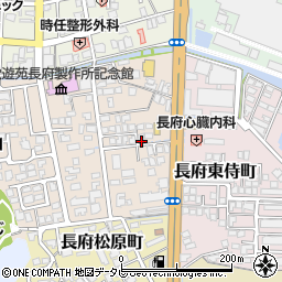 山口県下関市長府侍町2丁目3-14周辺の地図
