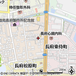山口県下関市長府侍町2丁目3-12周辺の地図