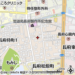 山口県下関市長府侍町2丁目6-11周辺の地図