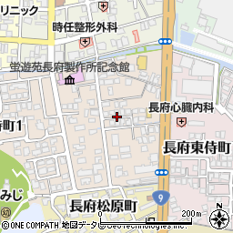 山口県下関市長府侍町2丁目3-23周辺の地図