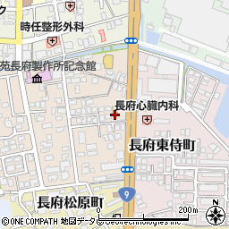 山口県下関市長府侍町2丁目3-6周辺の地図