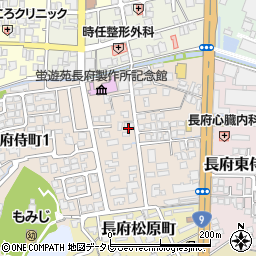 山口県下関市長府侍町2丁目6-12周辺の地図