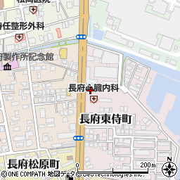 山口トヨペット　長府店周辺の地図